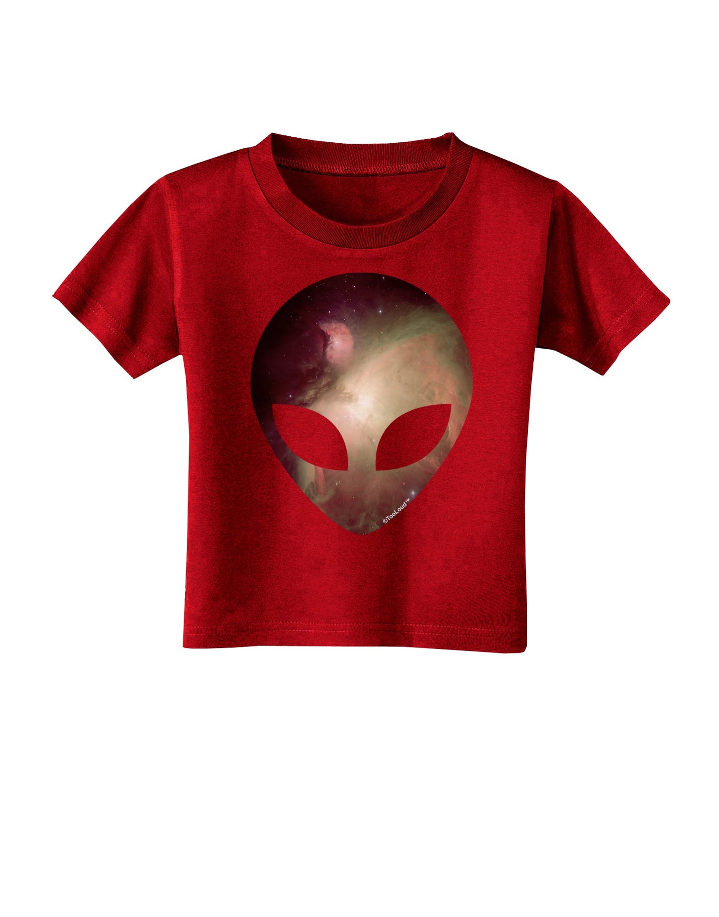 Extraterrestrial Face - Space #2 Toddler T-Shirt Dark by TooLoud-Toddler T-Shirt-TooLoud-Red-2T-Davson Sales