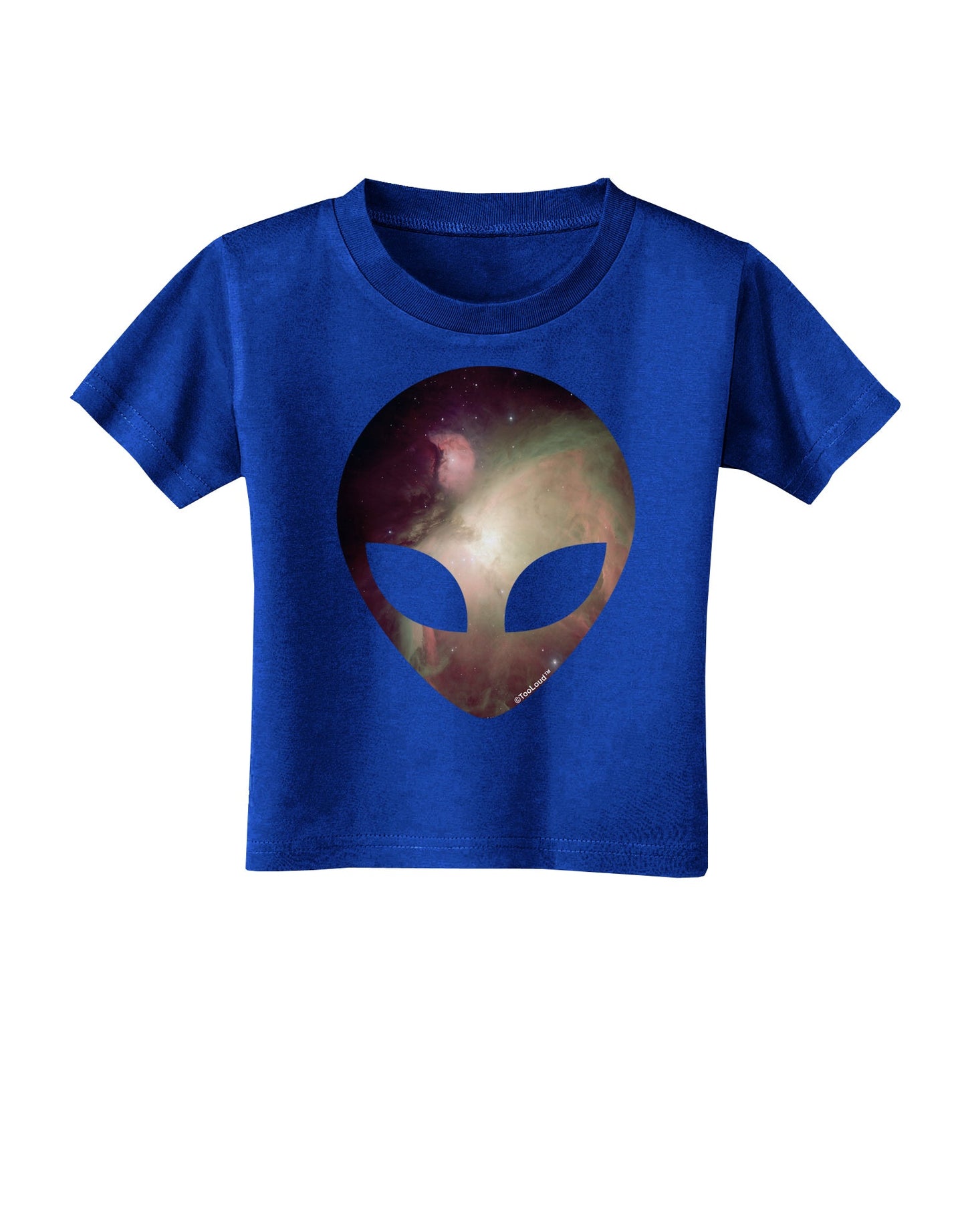 Extraterrestrial Face - Space #2 Toddler T-Shirt Dark by TooLoud-Toddler T-Shirt-TooLoud-Royal-Blue-2T-Davson Sales