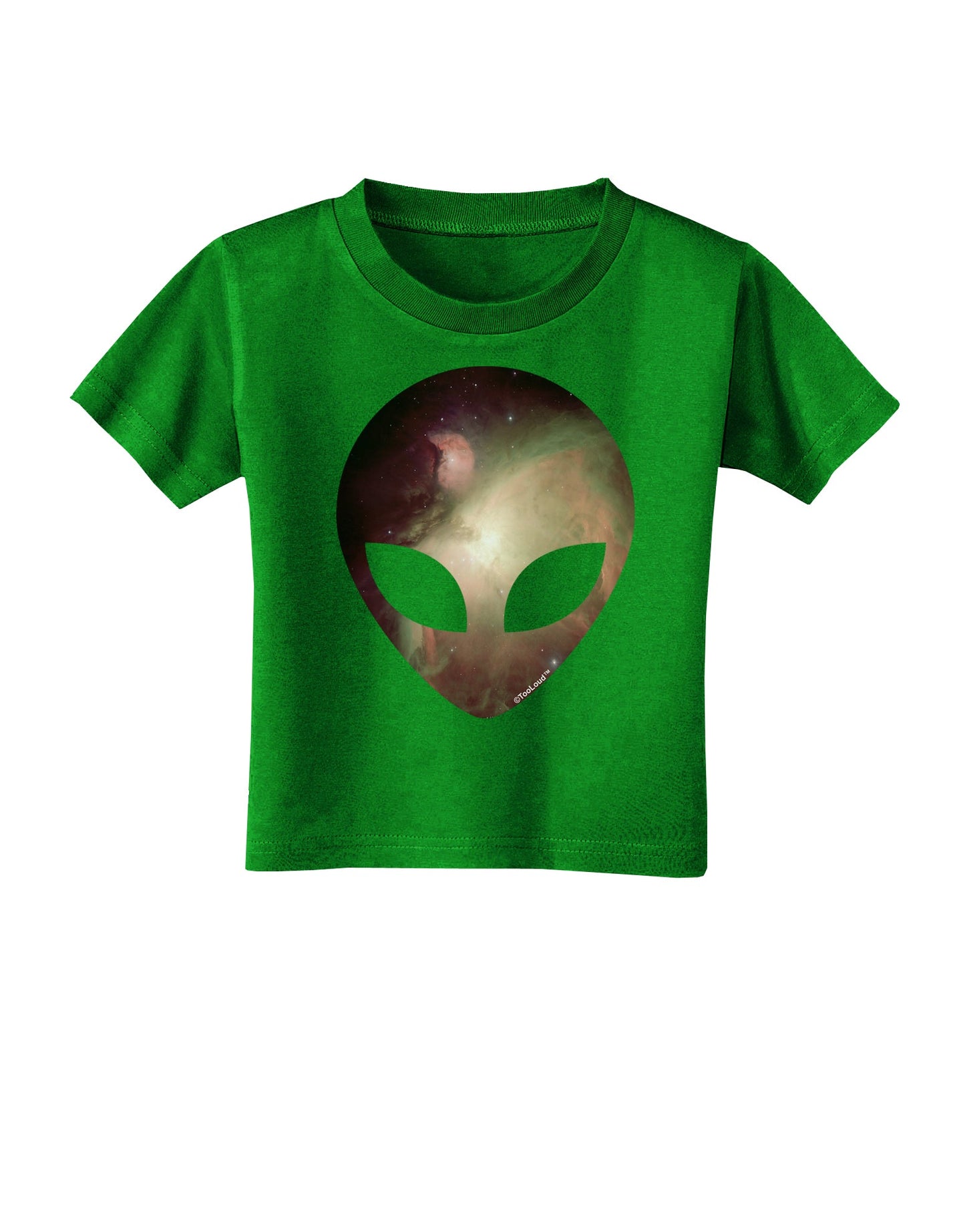 Extraterrestrial Face - Space #2 Toddler T-Shirt Dark by TooLoud-Toddler T-Shirt-TooLoud-Clover-Green-2T-Davson Sales