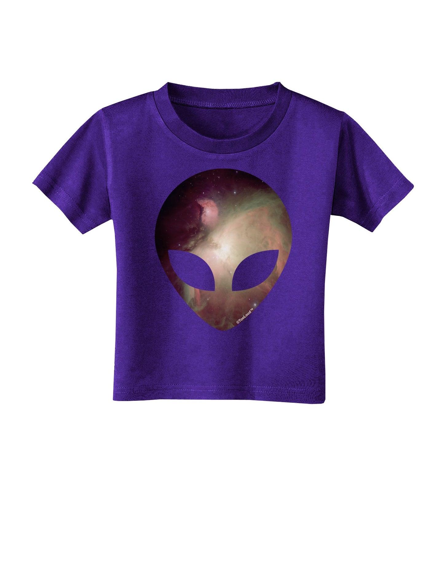 Extraterrestrial Face - Space #2 Toddler T-Shirt Dark by TooLoud-Toddler T-Shirt-TooLoud-Purple-2T-Davson Sales