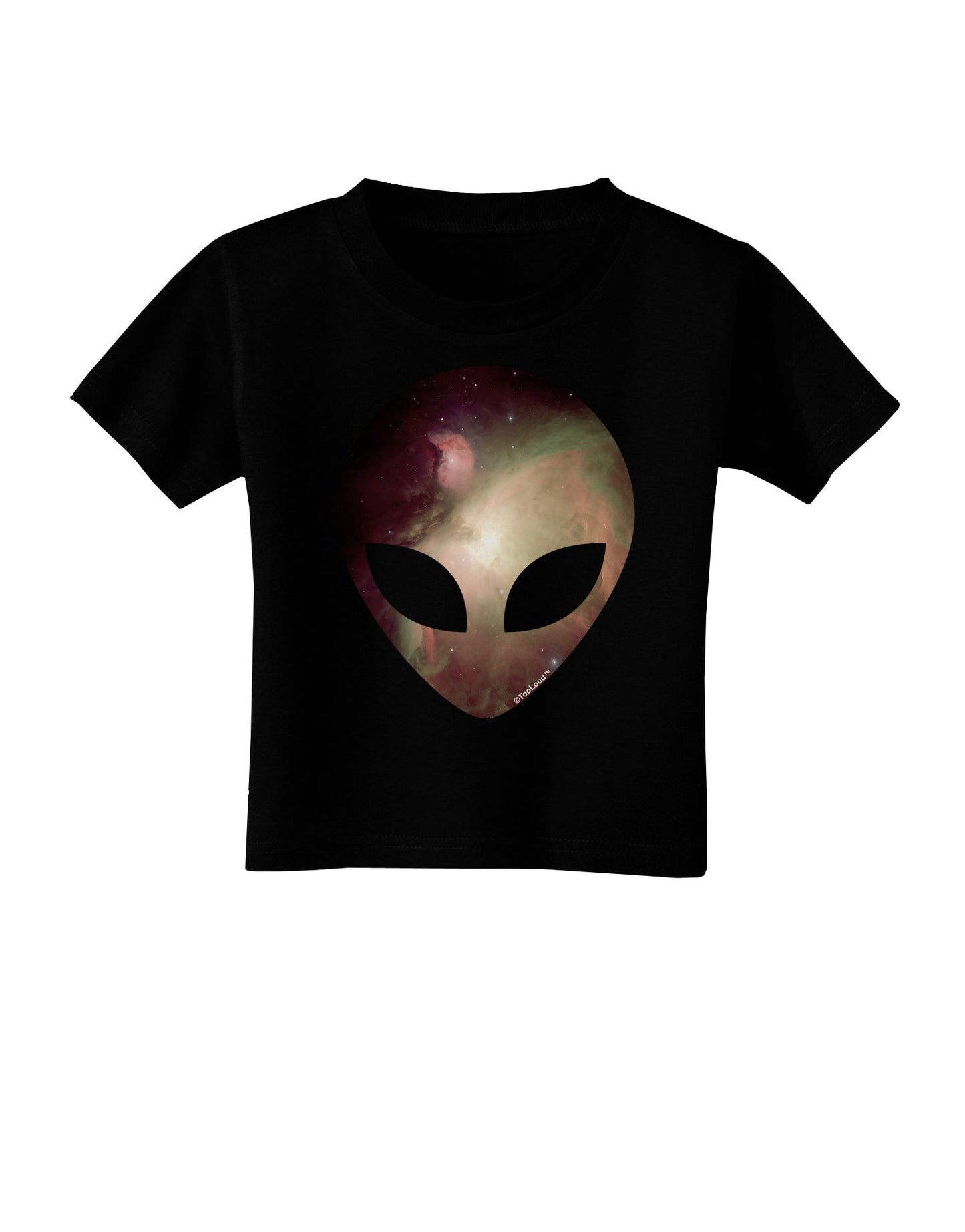 Extraterrestrial Face - Space #2 Toddler T-Shirt Dark by TooLoud-Toddler T-Shirt-TooLoud-Black-2T-Davson Sales