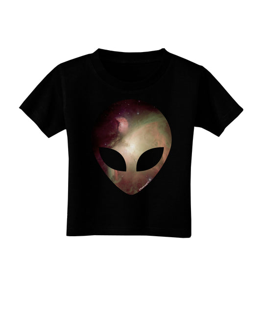 Extraterrestrial Face - Space #2 Toddler T-Shirt Dark by TooLoud-Toddler T-Shirt-TooLoud-Black-2T-Davson Sales
