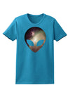 Extraterrestrial Face - Space #2 Womens Dark T-Shirt by TooLoud-Womens T-Shirt-TooLoud-Turquoise-X-Small-Davson Sales