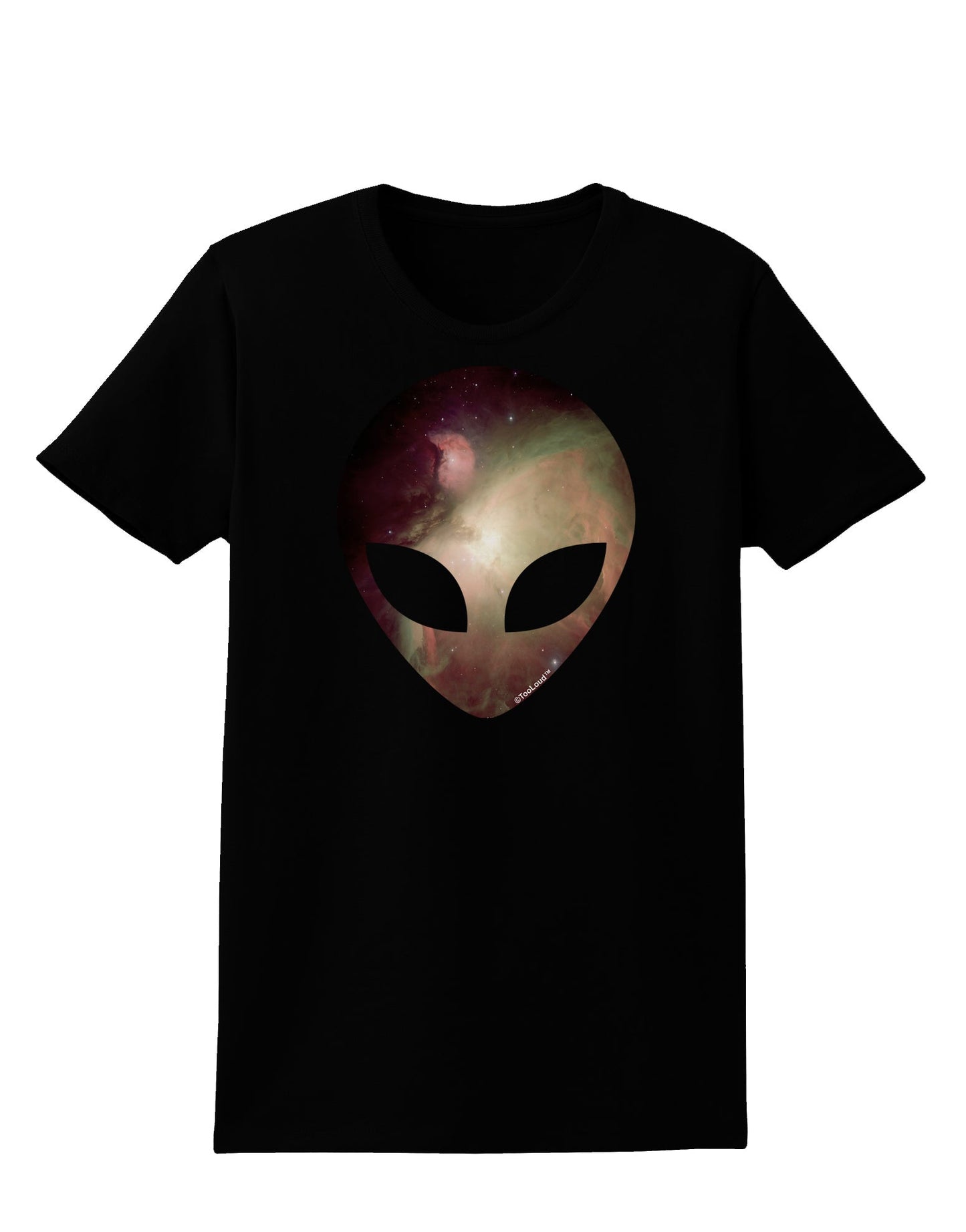 Extraterrestrial Face - Space #2 Womens Dark T-Shirt by TooLoud-Womens T-Shirt-TooLoud-Black-X-Small-Davson Sales
