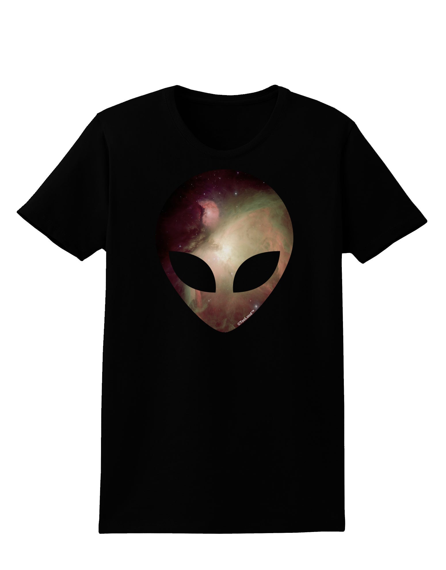 Extraterrestrial Face - Space #2 Womens Dark T-Shirt by TooLoud-Womens T-Shirt-TooLoud-Black-X-Small-Davson Sales