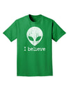 Extraterrestrial - I Believe Distressed Adult Dark T-Shirt by TooLoud-Mens T-Shirt-TooLoud-Kelly-Green-Small-Davson Sales