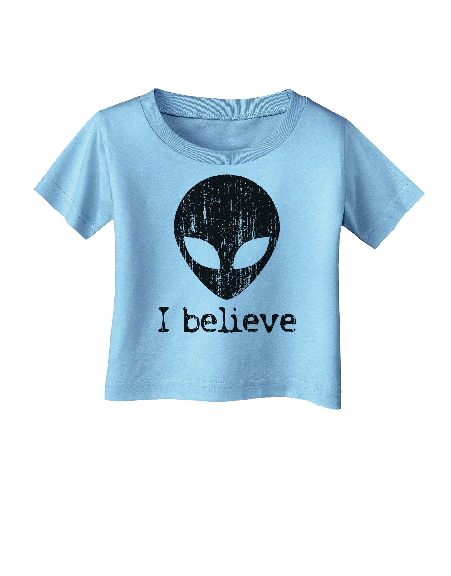 Extraterrestrial - I Believe Distressed Infant T-Shirt by TooLoud-Infant T-Shirt-TooLoud-Aquatic-Blue-06-Months-Davson Sales