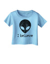 Extraterrestrial - I Believe Distressed Infant T-Shirt by TooLoud-Infant T-Shirt-TooLoud-Aquatic-Blue-06-Months-Davson Sales