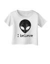 Extraterrestrial - I Believe Distressed Infant T-Shirt by TooLoud-Infant T-Shirt-TooLoud-White-06-Months-Davson Sales
