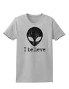 Extraterrestrial - I Believe Distressed Womens T-Shirt by TooLoud-Womens T-Shirt-TooLoud-AshGray-X-Small-Davson Sales