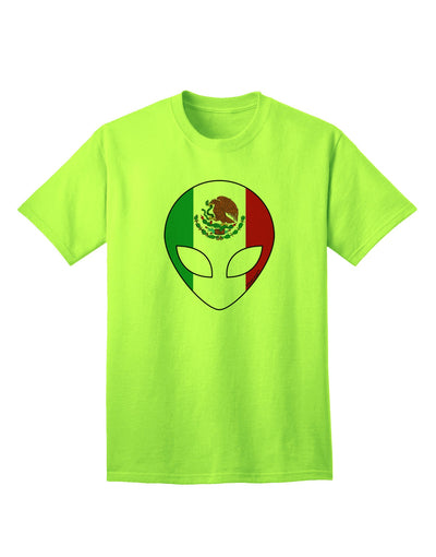 Extraterrestrial Mexican Flag - Premium Adult T-Shirt Collection-Mens T-shirts-TooLoud-Neon-Green-Small-Davson Sales