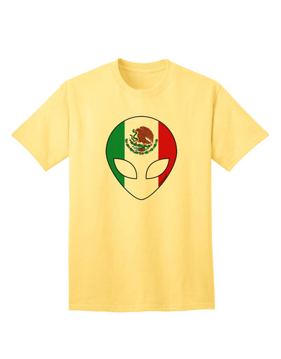 Extraterrestrial Mexican Flag - Premium Adult T-Shirt Collection-Mens T-shirts-TooLoud-Yellow-Small-Davson Sales