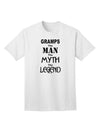 Exude Timeless Charm with the Gramps The Man The Myth The Legend Adult T-Shirt by TooLoud-Mens T-shirts-TooLoud-White-Small-Davson Sales