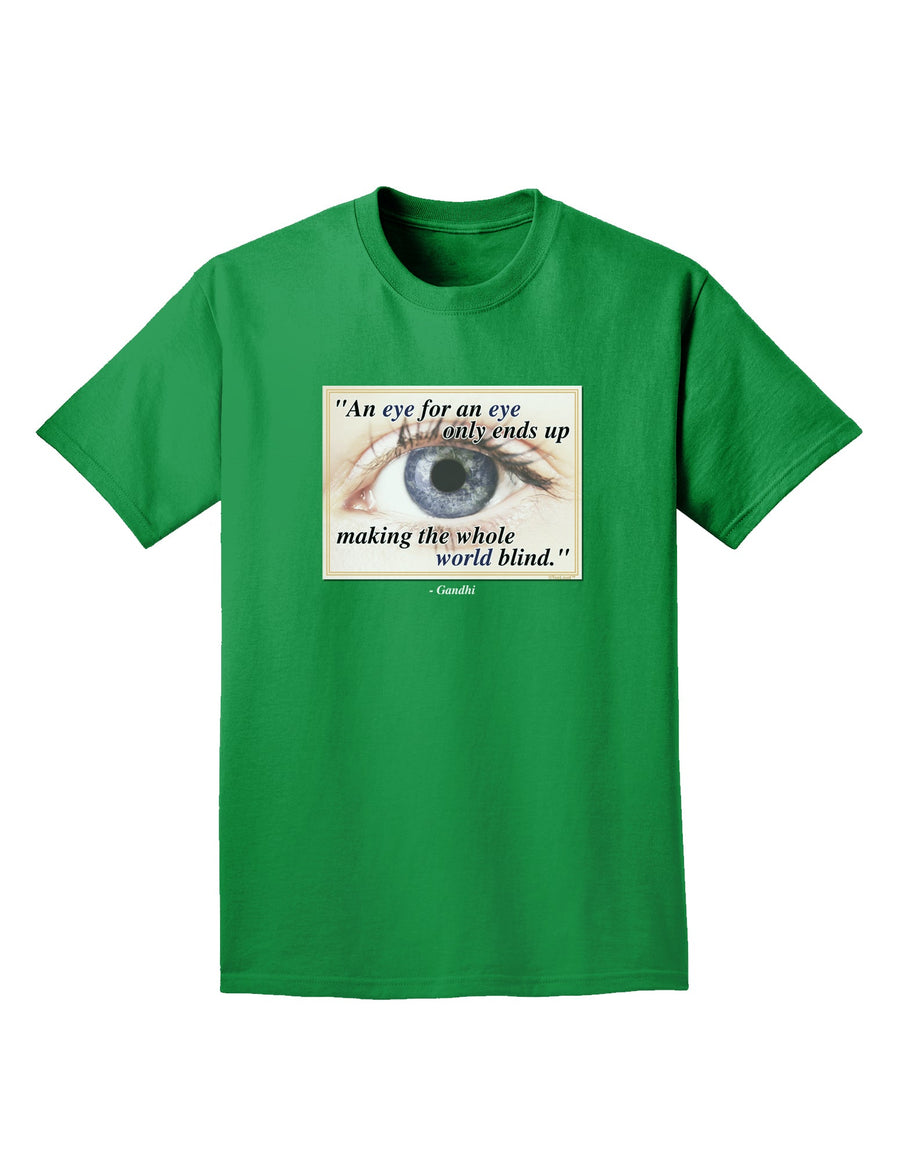 Eye For An Eye Gandhi Adult Dark T-Shirt by TooLoud-Mens T-Shirt-TooLoud-Purple-Small-Davson Sales