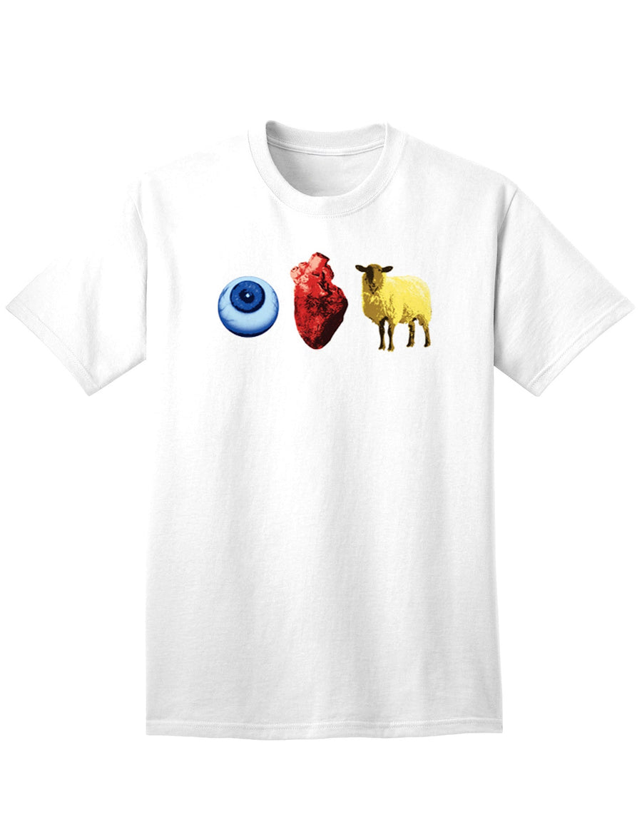 Eye Heart Ewe Adult Mens and Womens T-Shirt-Womens T-Shirt-TooLoud-White-Small-Davson Sales