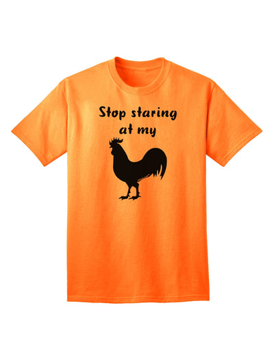 Eye-catching Rooster Design Adult T-Shirt by TooLoud-Mens T-shirts-TooLoud-Neon-Orange-Small-Davson Sales