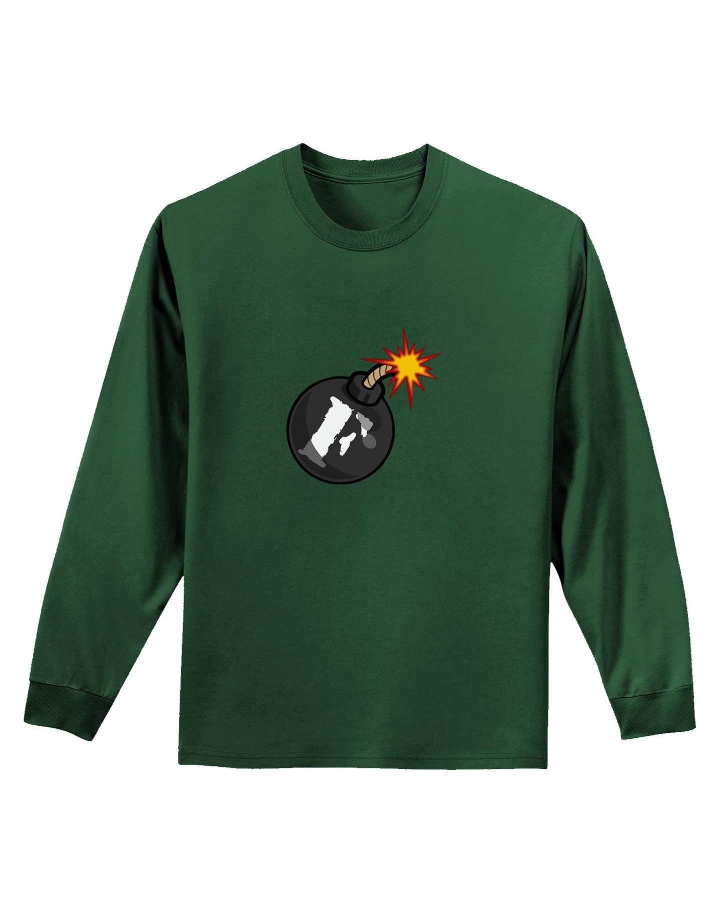 F-Bomb Funny Adult Long Sleeve Dark T-Shirt by TooLoud-TooLoud-Dark-Green-Small-Davson Sales