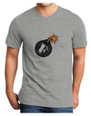 F-Bomb Funny Adult V-Neck T-shirt by TooLoud-Mens V-Neck T-Shirt-TooLoud-HeatherGray-Small-Davson Sales