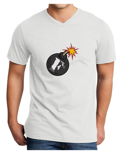 F-Bomb Funny Adult V-Neck T-shirt by TooLoud-Mens V-Neck T-Shirt-TooLoud-White-Small-Davson Sales