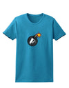 F-Bomb Funny Womens Dark T-Shirt by TooLoud-TooLoud-Turquoise-X-Small-Davson Sales