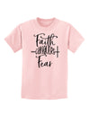 Faith Conquers Fear Childrens T-Shirt-Childrens T-Shirt-TooLoud-PalePink-X-Small-Davson Sales