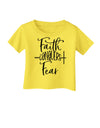 Faith Conquers Fear Infant T-Shirt-Infant T-Shirt-TooLoud-Yellow-06-Months-Davson Sales
