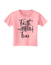 Faith Conquers Fear Toddler T-Shirt-Toddler T-shirt-TooLoud-Candy-Pink-2T-Davson Sales