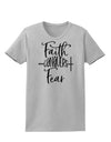 Faith Conquers Fear Womens T-Shirt-Womens T-Shirt-TooLoud-AshGray-X-Small-Davson Sales