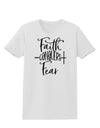 Faith Conquers Fear Womens T-Shirt-Womens T-Shirt-TooLoud-White-X-Small-Davson Sales