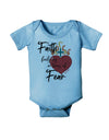 Faith Fuels us in Times of Fear Baby Romper Bodysuit-Baby Romper-TooLoud-LightBlue-06-Months-Davson Sales