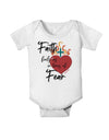 Faith Fuels us in Times of Fear  Baby Romper Bodysuit White 18 Months 
