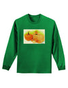 Fall Pumpkin Scene Adult Long Sleeve Dark T-Shirt-TooLoud-Kelly-Green-Small-Davson Sales