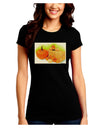 Fall Pumpkin Scene Juniors Crew Dark T-Shirt-T-Shirts Juniors Tops-TooLoud-Black-Juniors Fitted Small-Davson Sales