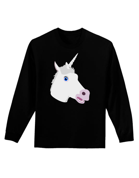 Fanciful Unicorn Adult Long Sleeve Dark T-Shirt-TooLoud-Black-Small-Davson Sales
