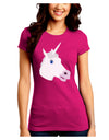 Fanciful Unicorn Juniors Crew Dark T-Shirt-T-Shirts Juniors Tops-TooLoud-Hot-Pink-Juniors Fitted Small-Davson Sales