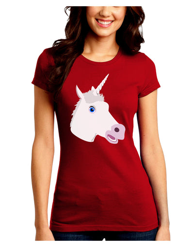 Fanciful Unicorn Juniors Crew Dark T-Shirt-T-Shirts Juniors Tops-TooLoud-Red-Juniors Fitted Small-Davson Sales