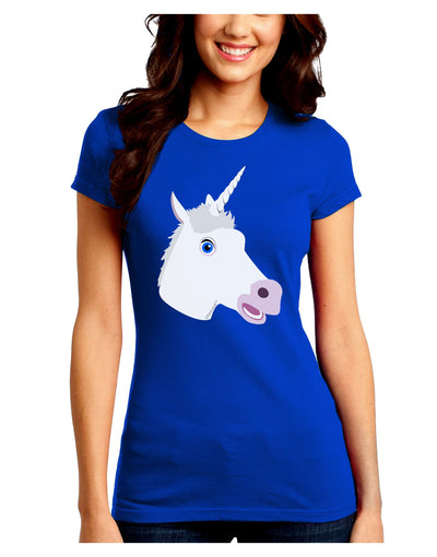 Fanciful Unicorn Juniors Crew Dark T-Shirt-T-Shirts Juniors Tops-TooLoud-Royal-Blue-Juniors Fitted Small-Davson Sales