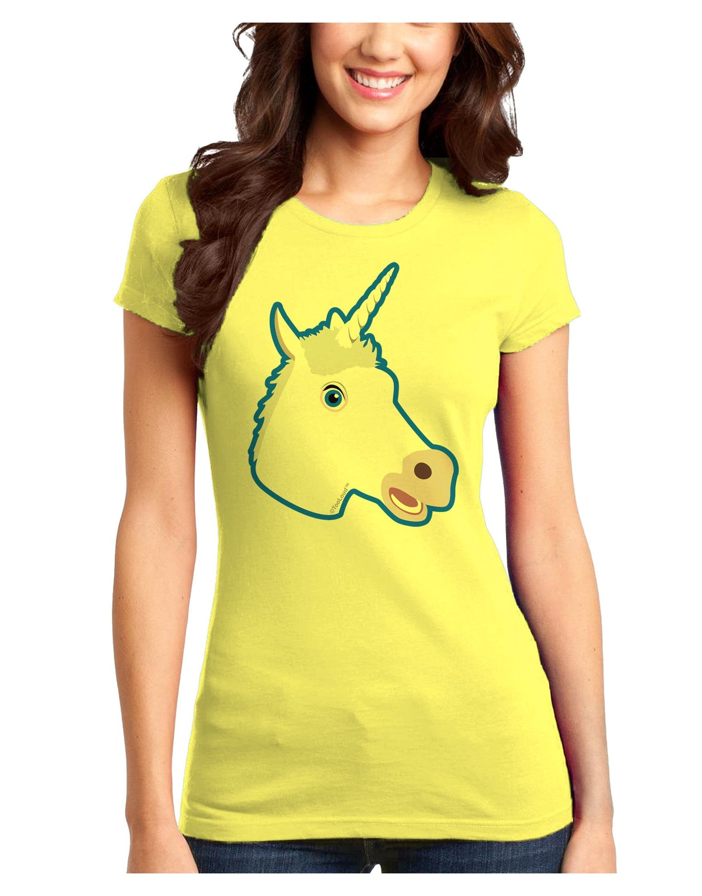 Fanciful Unicorn Juniors T-Shirt-Womens Juniors T-Shirt-TooLoud-Yellow-Juniors Fitted X-Small-Davson Sales