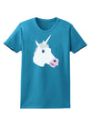 Fanciful Unicorn Womens Dark T-Shirt-TooLoud-Turquoise-X-Small-Davson Sales