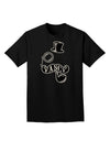 Fancy Tophat Mustache Pipe and Monocle Adult Dark T-Shirt-Mens T-Shirt-TooLoud-Black-Small-Davson Sales