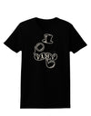 Fancy Tophat Mustache Pipe and Monocle Womens Dark T-Shirt-TooLoud-Black-X-Small-Davson Sales