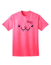 Fangie Cute Girl Vampire Bat Adult T-Shirt by Kyu-T Face-Mens T-shirts-TooLoud-Neon-Pink-Small-Davson Sales