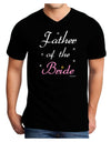 Father of the Bride wedding Adult Dark V-Neck T-Shirt by TooLoud-Mens V-Neck T-Shirt-TooLoud-Black-Small-Davson Sales