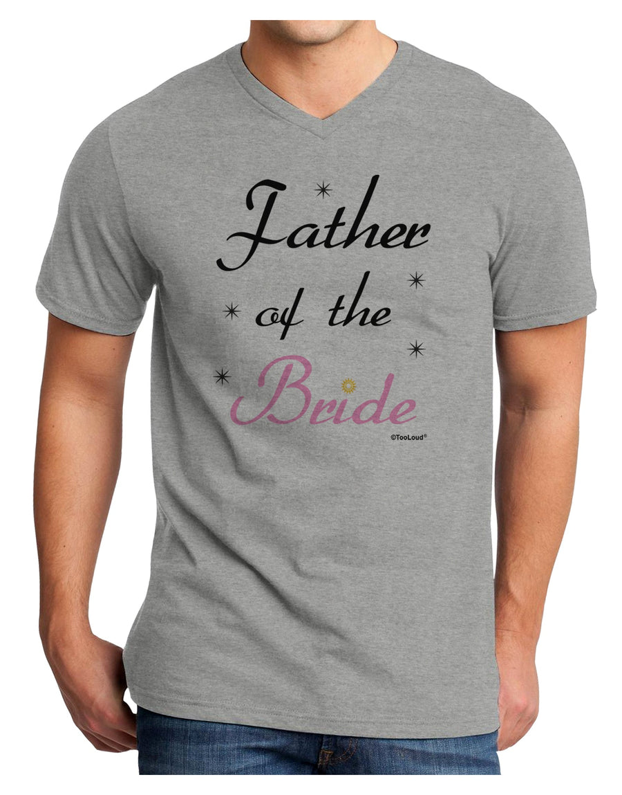 Father of the Bride wedding Adult V-Neck T-shirt by TooLoud-Mens V-Neck T-Shirt-TooLoud-White-Small-Davson Sales