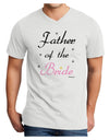 Father of the Bride wedding Adult V-Neck T-shirt by TooLoud-Mens V-Neck T-Shirt-TooLoud-White-Small-Davson Sales