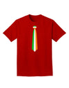 Faux Irish Flag Tie St Patricks Day Adult Dark T-Shirt-Mens T-Shirt-TooLoud-Red-Small-Davson Sales