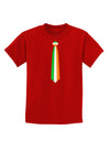 Faux Irish Flag Tie St Patricks Day Childrens Dark T-Shirt-Childrens T-Shirt-TooLoud-Red-X-Small-Davson Sales