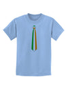 Faux Irish Flag Tie St Patricks Day Childrens T-Shirt-Childrens T-Shirt-TooLoud-Light-Blue-X-Small-Davson Sales