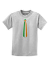 Faux Irish Flag Tie St Patricks Day Childrens T-Shirt-Childrens T-Shirt-TooLoud-AshGray-X-Small-Davson Sales