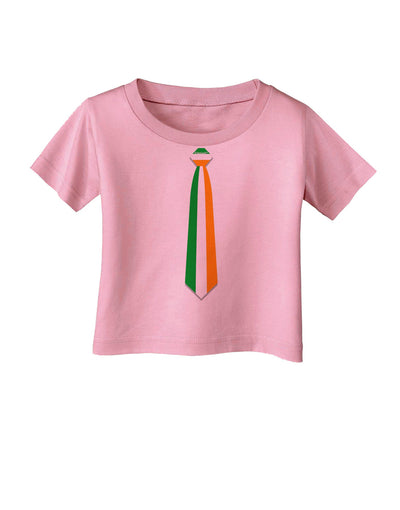 Faux Irish Flag Tie St Patricks Day Infant T-Shirt-Infant T-Shirt-TooLoud-Candy-Pink-06-Months-Davson Sales